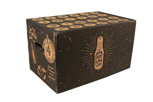 Coffret vide pour bières calendrier de l'Avent Cav' Service - 24 bières