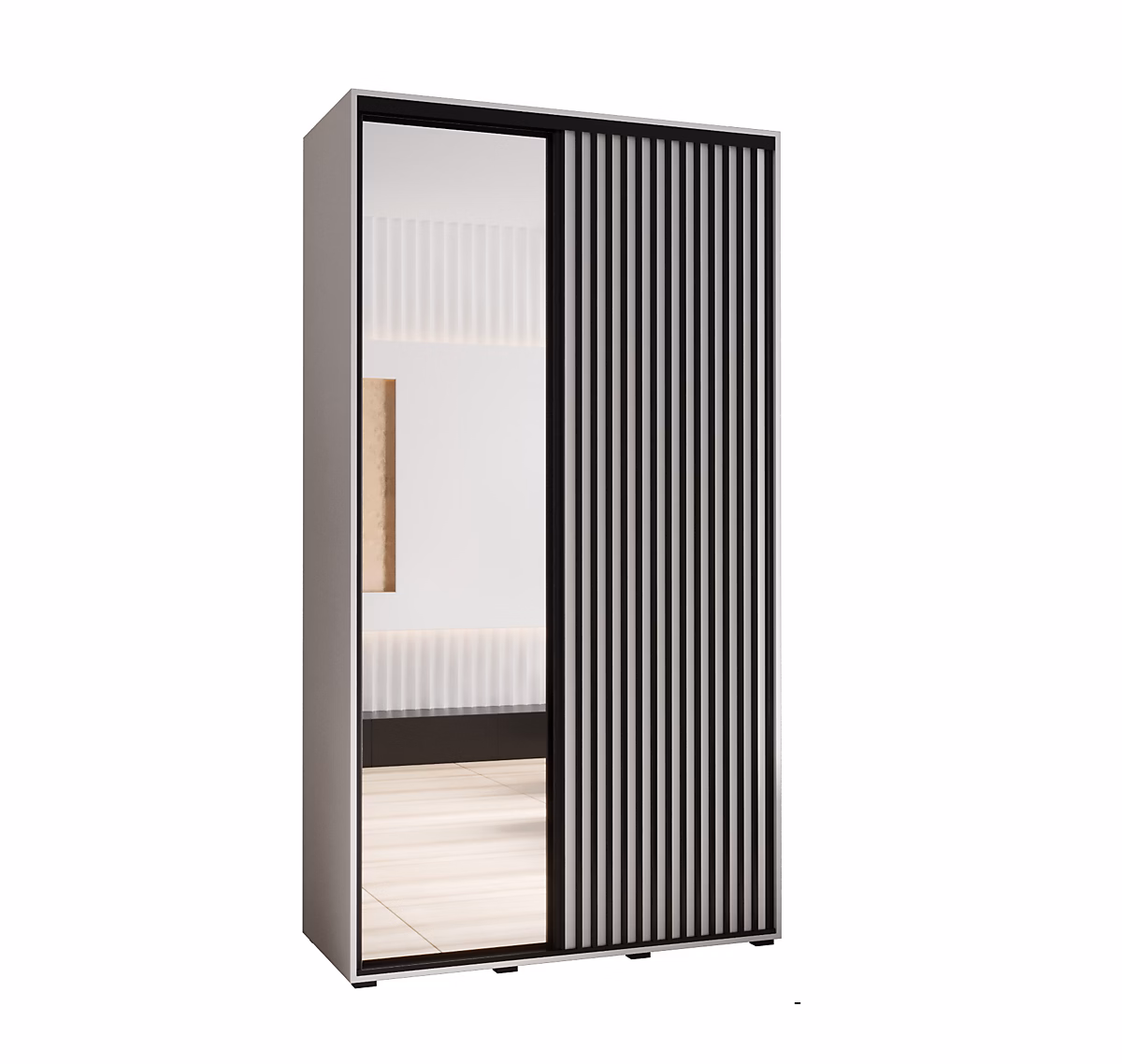 Armoire Sapporo 2 a portes coulissantes H. 205 – 2 x L. 140 x P. 60 2 portes