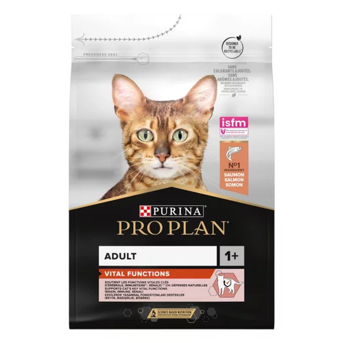 Croquette pour chat adulte au saumon et riz Pro Plan - 3 kg