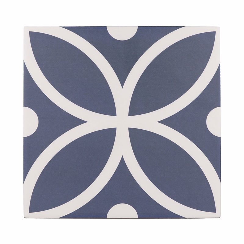 Carrelage sol / mur effet ciment à motif 20 × 20 cm RIVOLI – BERGEN AZUL