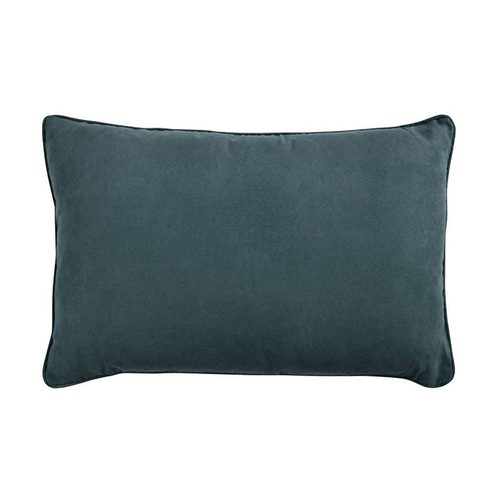Coussin, plaid et pouf – Coussin en suédine gris carbone 60x40