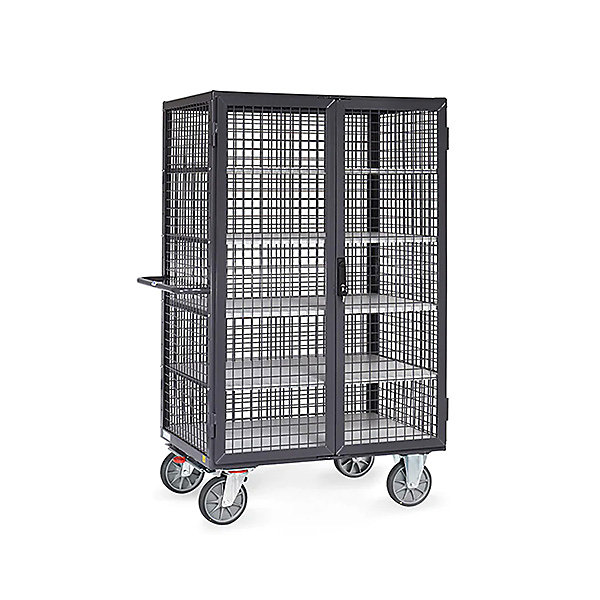 Chariot ESD grillagé – Plateaux 1200 × 780mm, Charge max 750kg, 9393