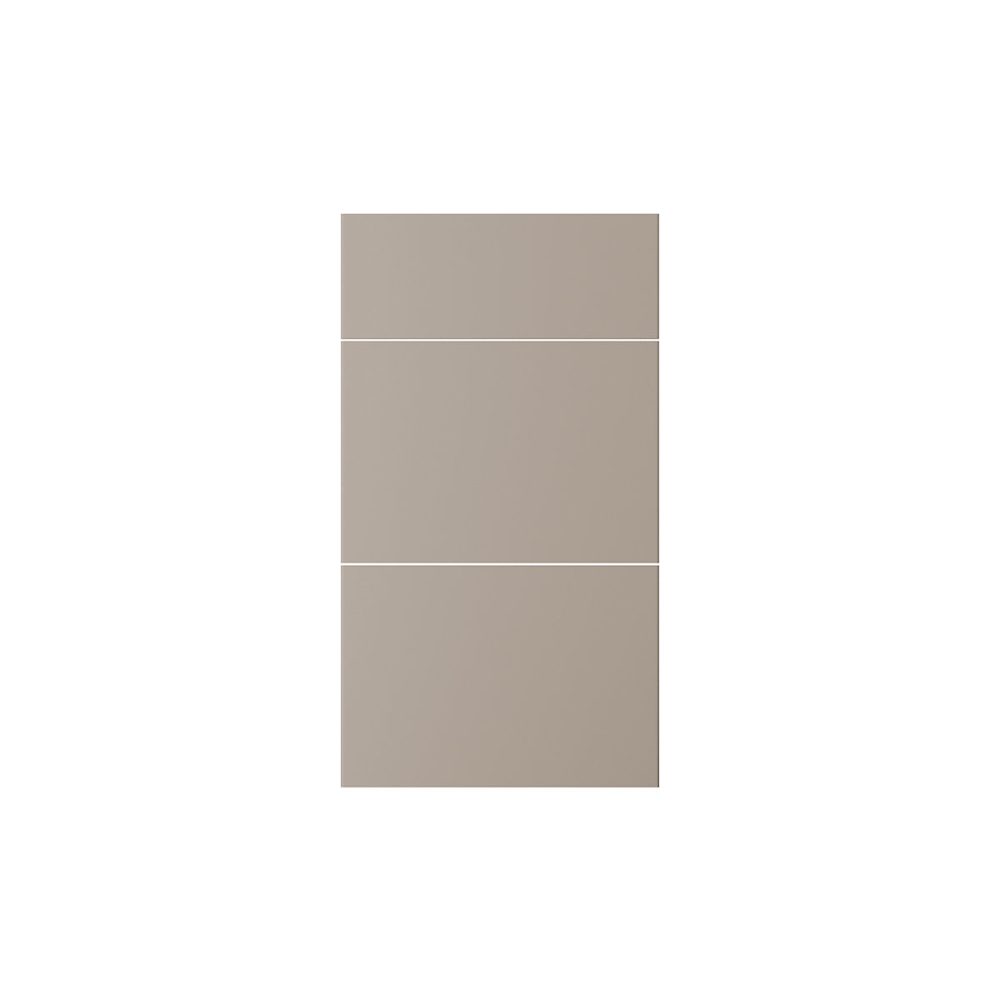 Façade de cuisine 1 tiroir et 2 casseroliers Elcot beige sable l.40 x H.72 cm GoodHome – Réf. CEPVNMMOP1811594991