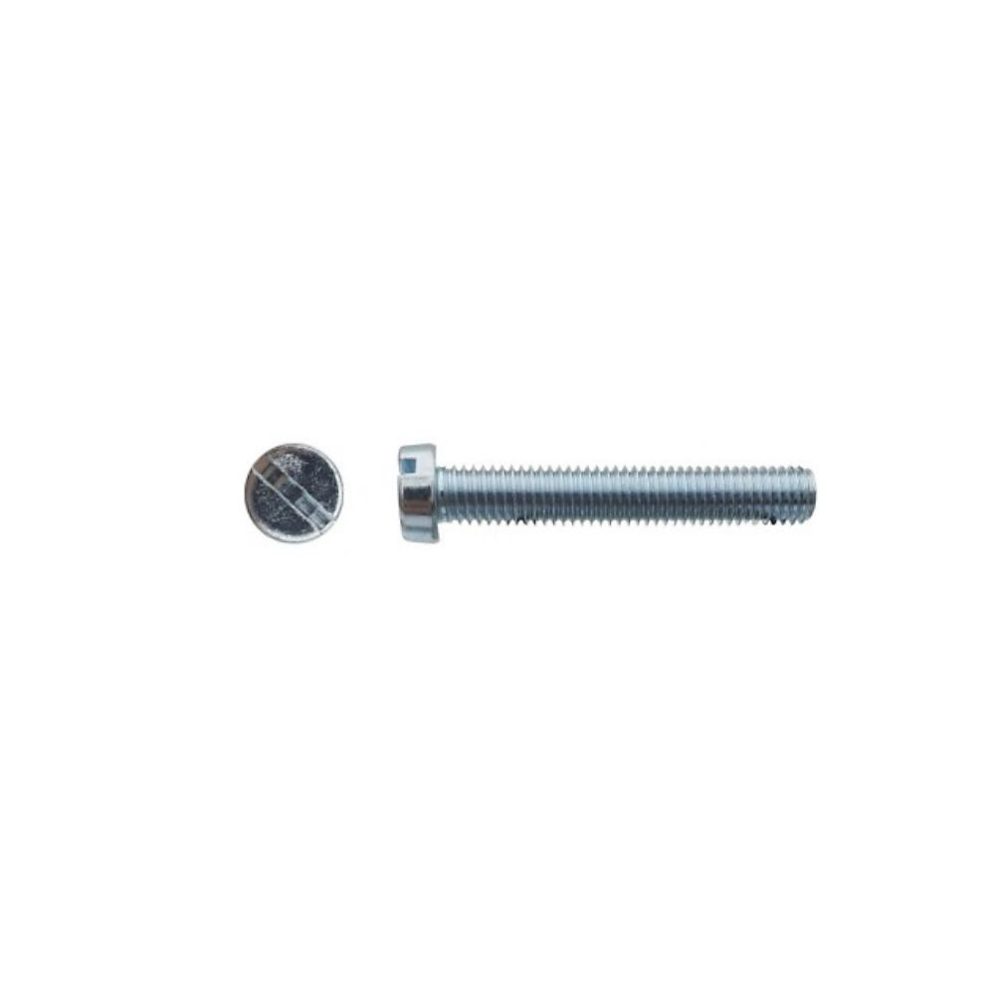 200 Vis Métaux Tête Cylindrique Fendue 5 × 45 mm – DIN 84, Zingué blanc, D-Work