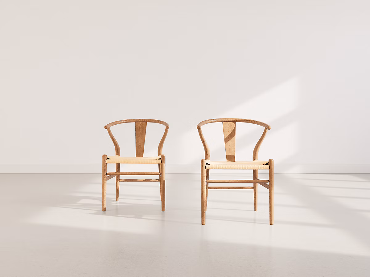 Bergen – lot de 2 chaises, bois d'hêtre, Lisa Design