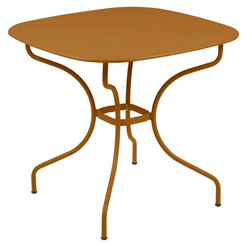 Table carrée avec bords arrondis en acier Opéra Fermob - 82 x 82 x 74 cm