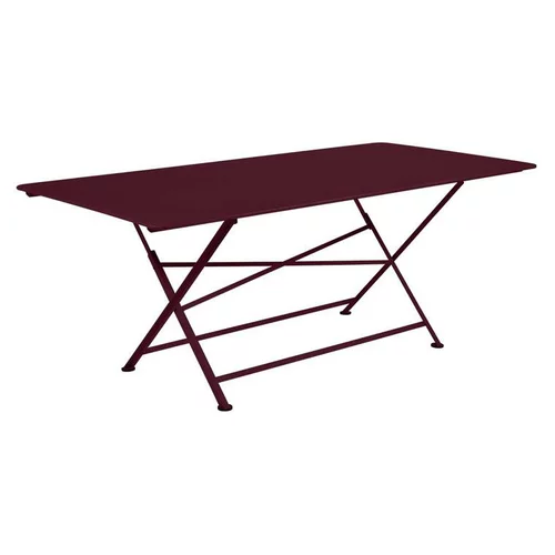 Table pliante coloris rouge en acier Cargo Fermob - 190 x 90 x 74 cm