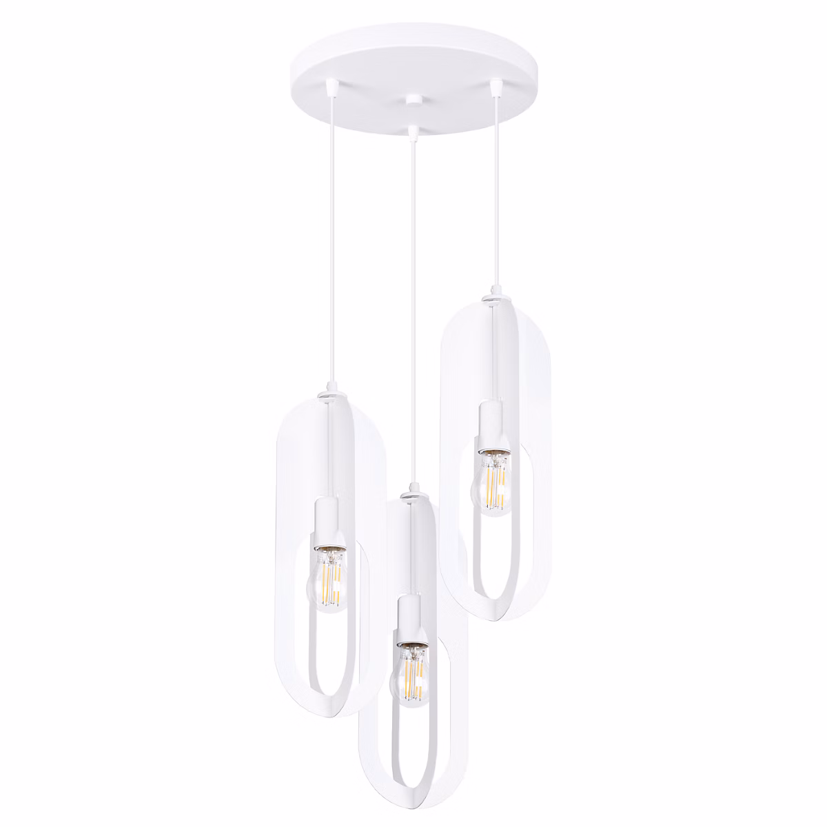 Applique en acier 3 lampes 43 × 43 × 130cm Sollux
