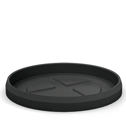 Soucoupe ronde en plastique coloris anthracite Veca Tyle - Ø 68,5 cm
