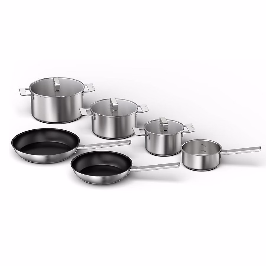 Matériel de cuisson – Batterie de cuisine 6 pièces inox Bosch HEZ9SE060