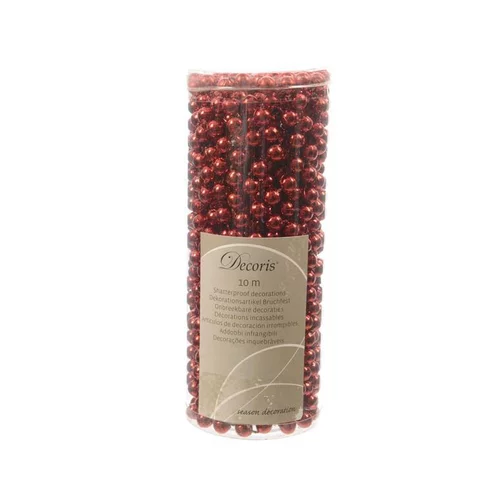 Guirlande de perles rouges 10m