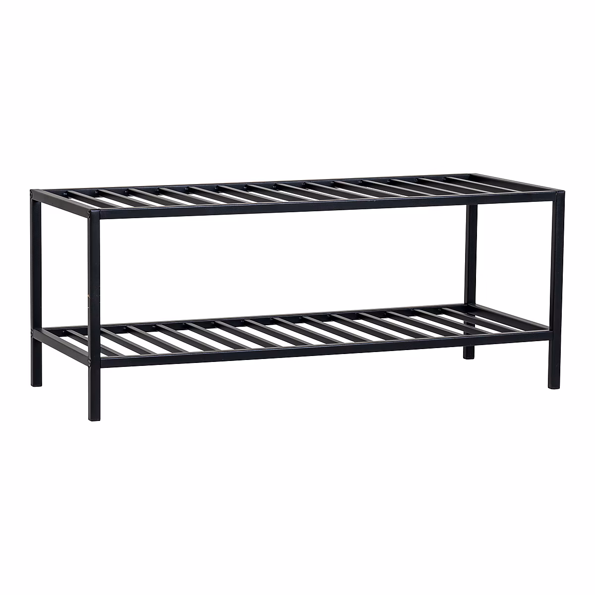 Étagère à chaussures Vita en acier noir | Design moderne et pratique – 79 × 34 cm
