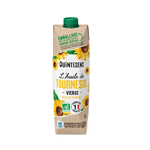 Huile de tournesol vierge bio - 1 L