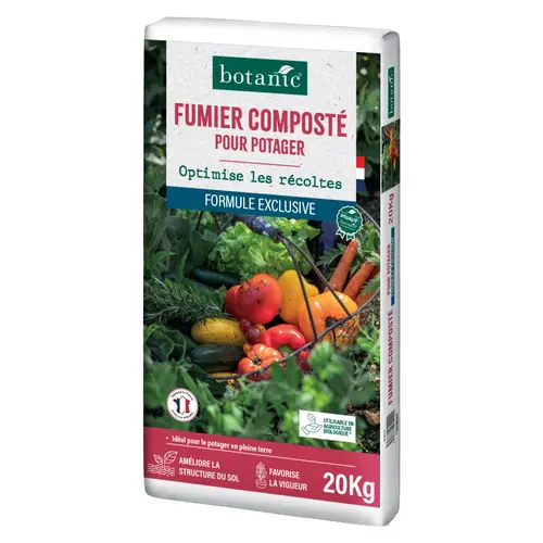 Fumier composté pour potager botanic® - 20 kg