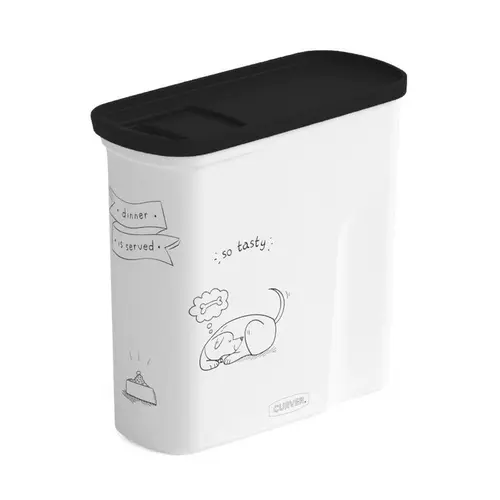 Verseuse à croquettes pour chien blance Curver - 2 L