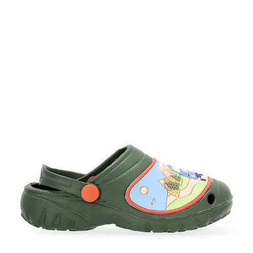 Sabot Road Trip enfant coloris vert kaki en caoutchouc synthétique EVA Blackfox - pointure 34/35