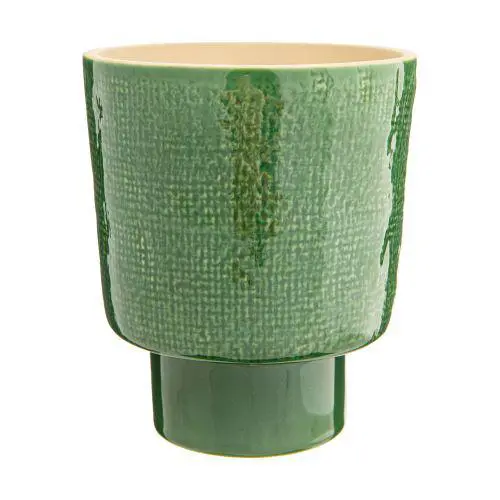 Cache-pot Alto coloris vert en céramique - Ø 13 cm x 15,5 cm