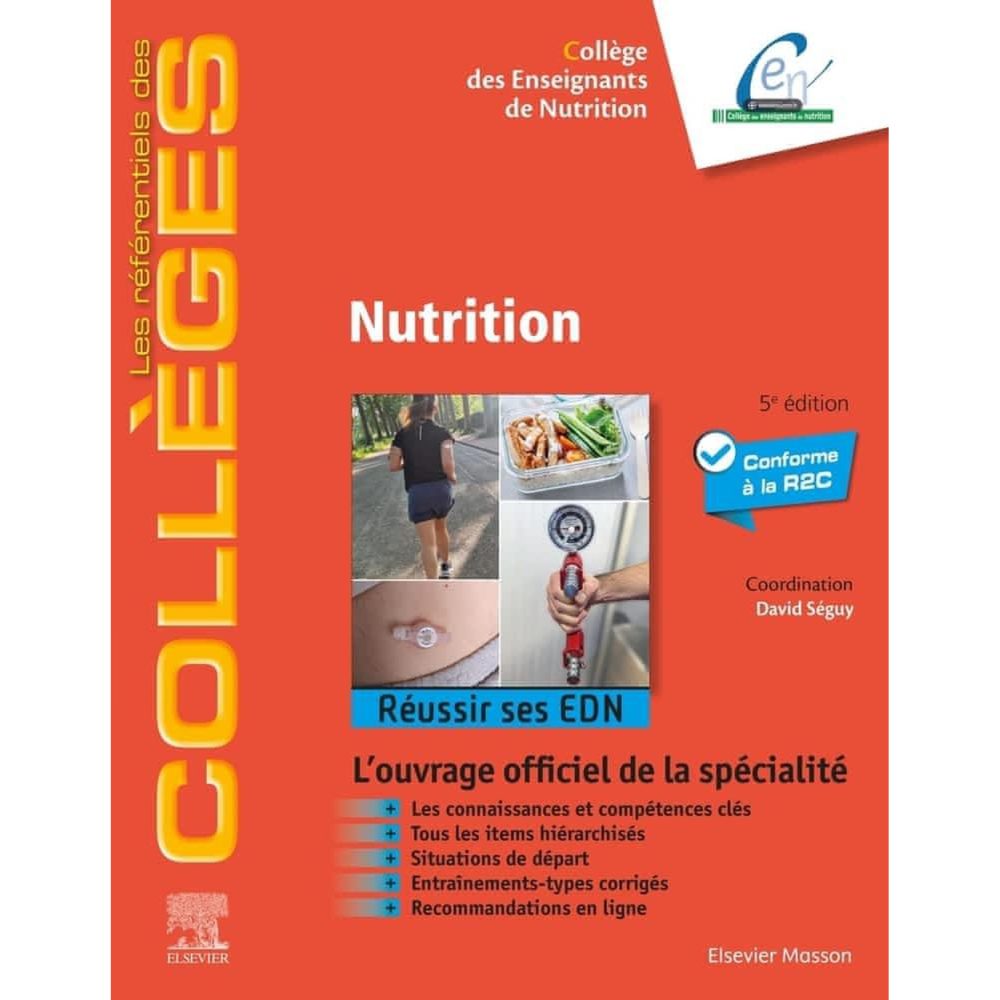 NUTRITION. REUSSIR SES EDN, 5E EDITION, Elsevier Masson – Solutions extérieures