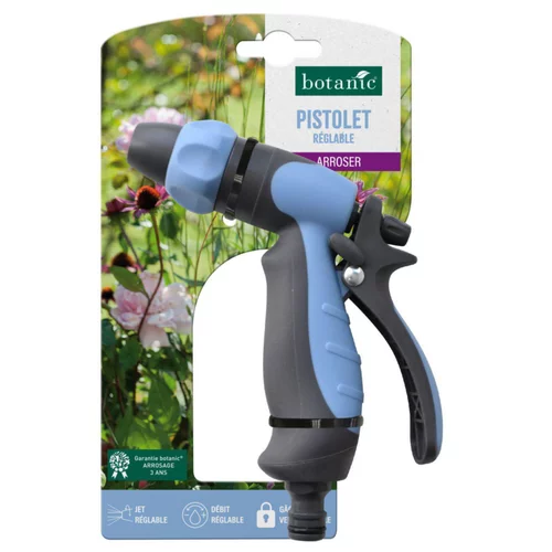 Pistolet à jet réglable botanic® avec embout automatique démontable