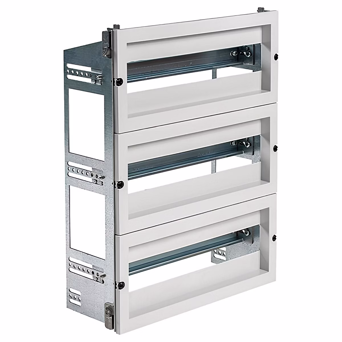 Tableau électrique et protection – Chassis Modulaire 2 Rangées De 12 Modules Pour Armoire Polyester Ide Pol4030 Profondeur 200mm