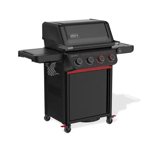Barbecue gaz Spirit EPX-435R coloris noir en fonte émaillé Weber - 118 x 65 x 132 cm