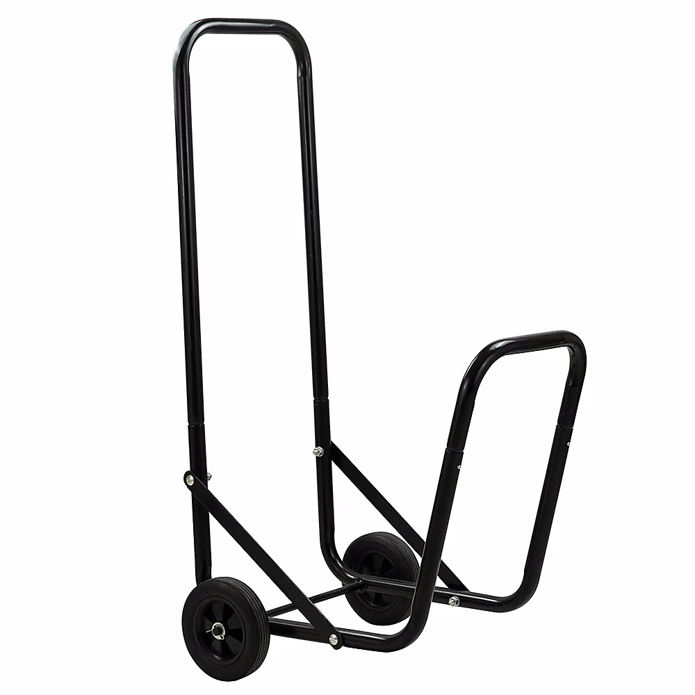 Chariot pour transport de bûches en métal – 50 kg