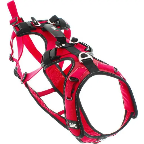 Harnais pour chien coloris rouge I-Dog Confort Trek - Taille L