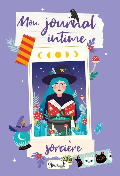 Livre pour enfants "Mon journal intime sorcière" Artemis