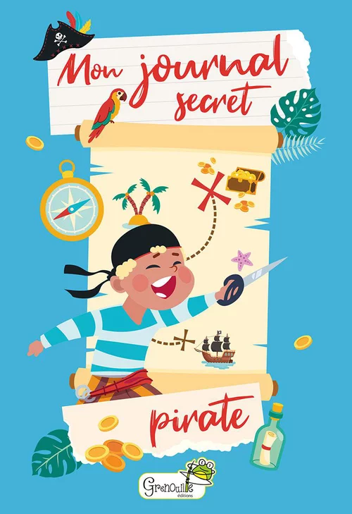 Livre pour enfants "Mon journal secret de pirate" Artemis
