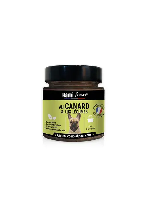 Pâtée pour chien adulte "Les cuisinés" Hamiform au canard & aux légumes - 250 g