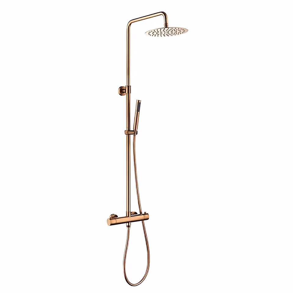 COLONNE DE DOUCHE THERMOSTATIQUE EN LAITON ROSÉ DORÉ (CUIVRE) SC418 COLLECTION PENEE – Réf. IVHMCDIUM3962669054