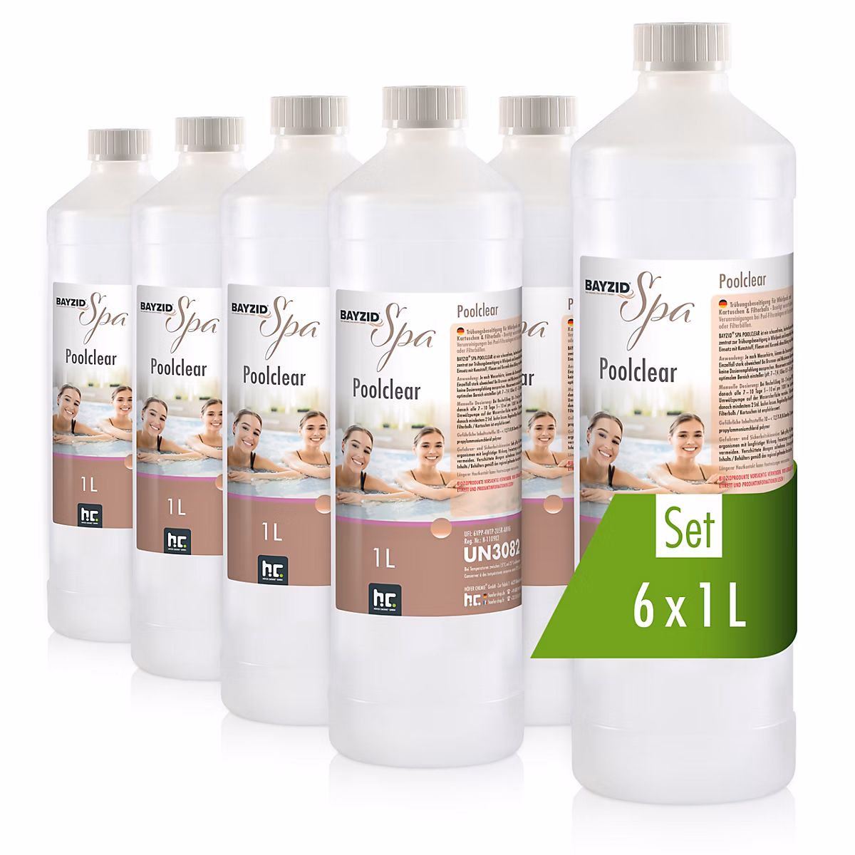 Spa – 6 x 1l Traitement Liquide Pour Éliminer La Turbidité Des Piscines Équipées De Cartouches Ou De Boules Filtrantes