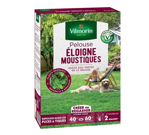 Graines pour pelouse éloigne moustiques Vilmorin 1 kg - graines à semer
