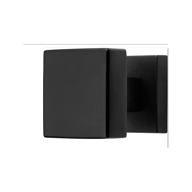 Boutons – Lot de 32 | rosace carrée A CLIPSER | finition noir garantie 5 ans | pour porte intérieure sans clé.