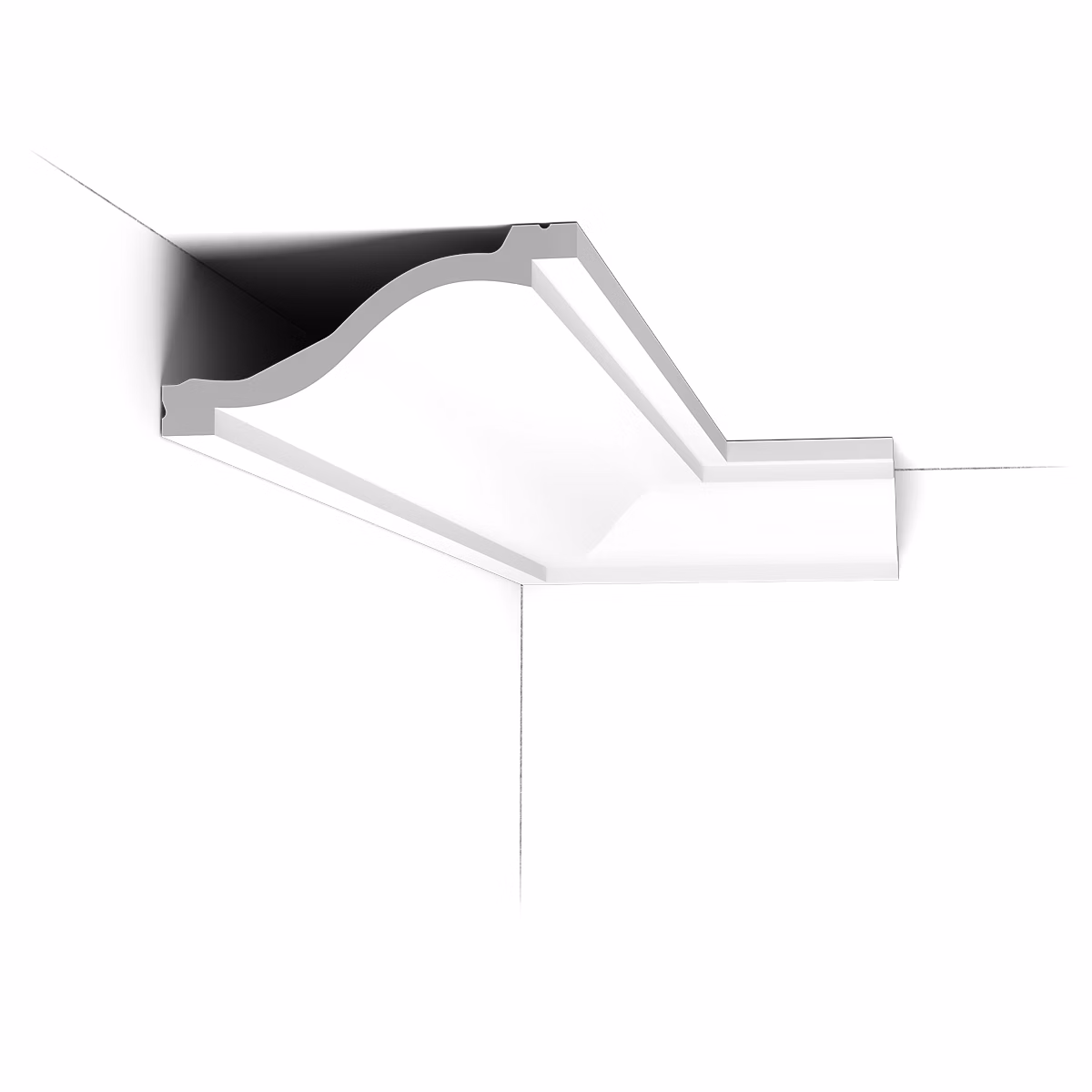 C331 Corniche plafond Orac Decor – 6 × 13, 5 × 200cm (h x p x L), A l'unité