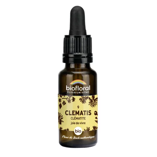 Élixir n°9 Biofloral de clématite en flacon de 20 ml