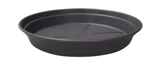Soucoupe ronde en plastique recyclé gris ardoise Cocoripot - Ø 24 cm