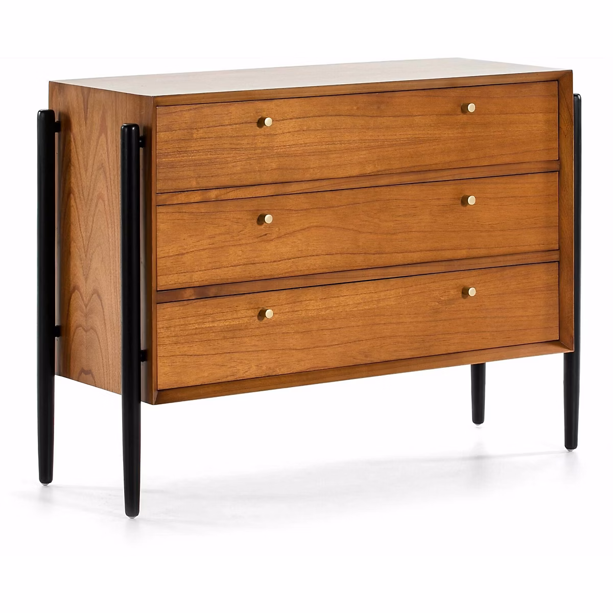Commode alamos 125 × 45 × 90 cm Marron – noir