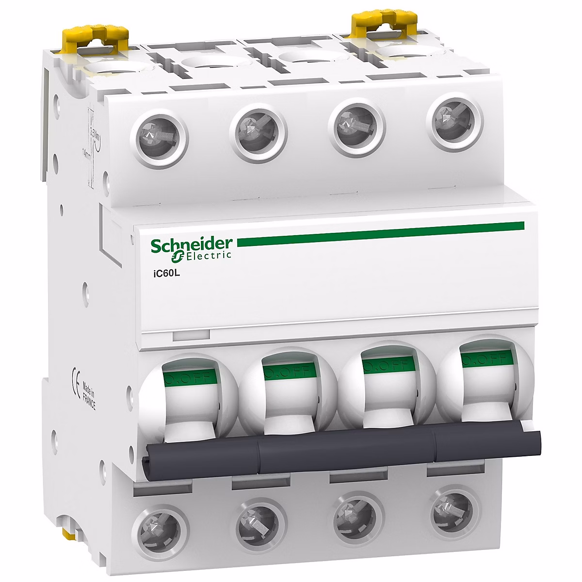 A9f94425 Schneider Ic60l Disjoncteur Tétrapolaire Schneider 25a – 4p, Courbe C, 25ka, à Vis