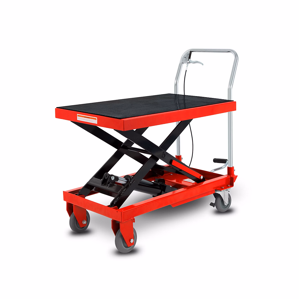EBERTH Chariot Élévateur à Ciseaux Table Élévatrice Capacité de 150kg – Table 708 × 450mm | Hauteur de Levage 225 | 700mm