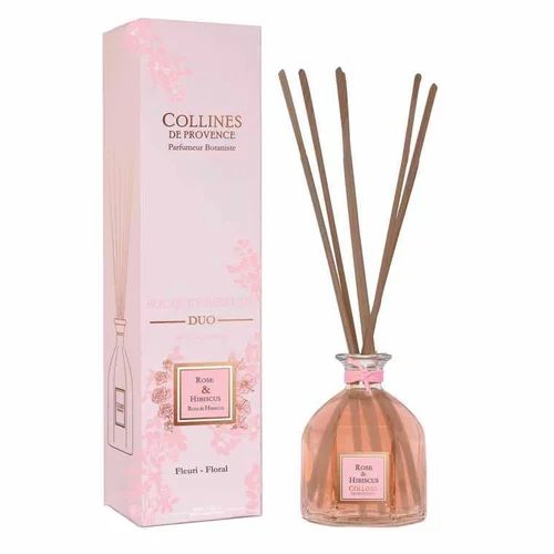 Bouquet parfumé senteur rose hibiscus Collines de Provence - 500 ml