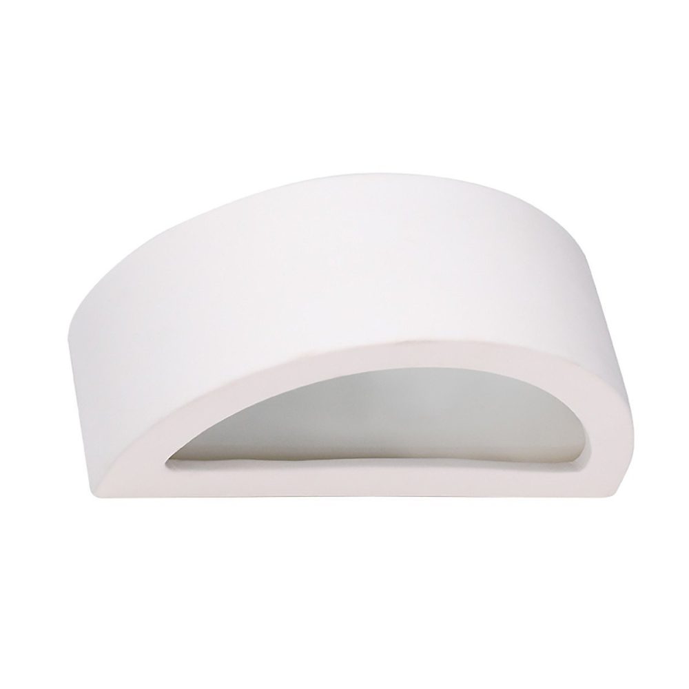 Applique murale en Céramique – ALCYONE, Blanc, IP20, Max 15W LED, E27, Style Moderne