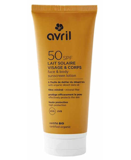 Avril Lait solaire visage et corps SPF50 100ml