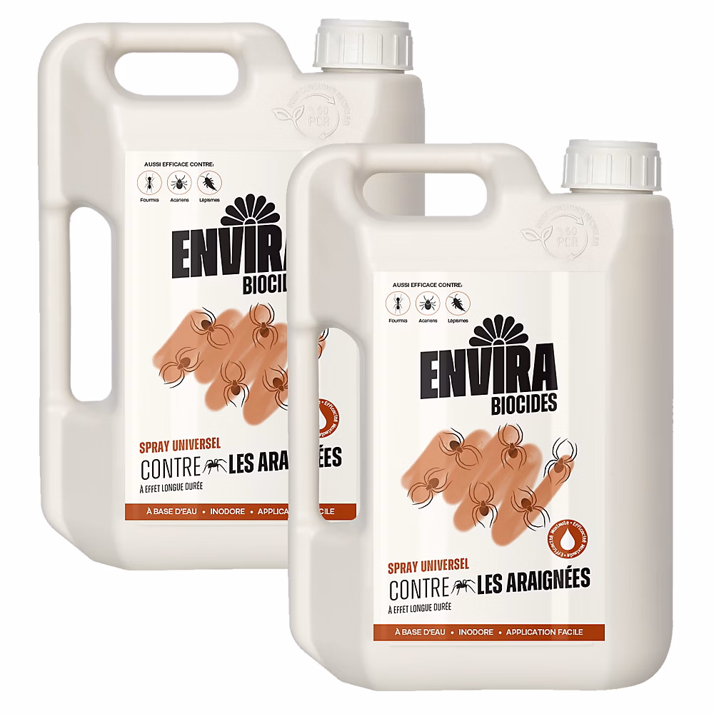 Envira Spray Anti – Araignees Pack Avantage | Protection Rapide et Efficace 2X2L