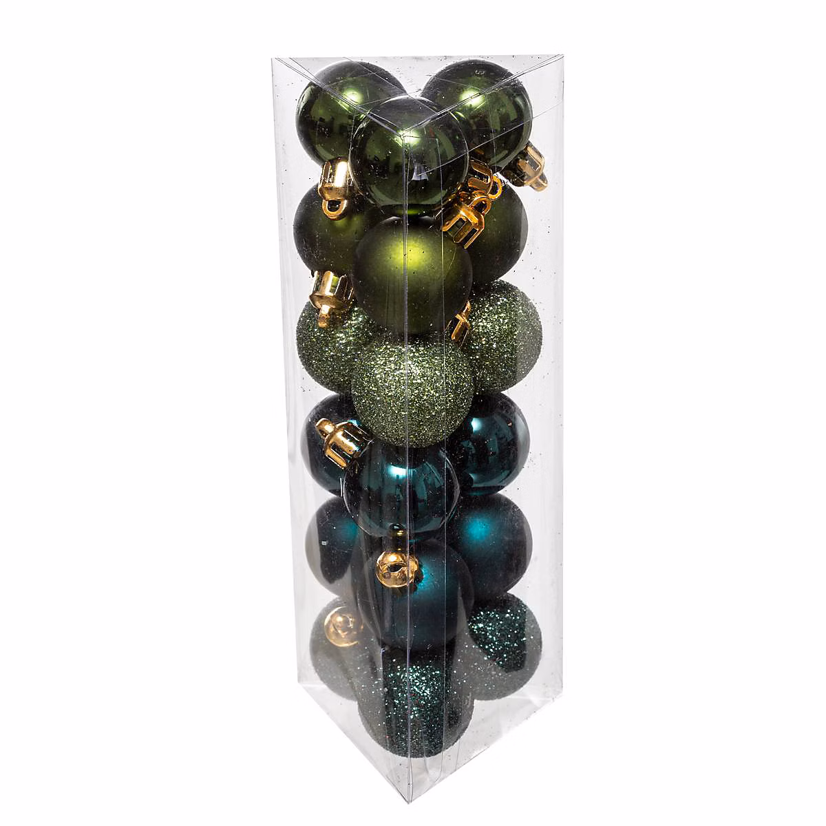 Boule de noël 30 mm x 18 olive – feeric lights & christmas