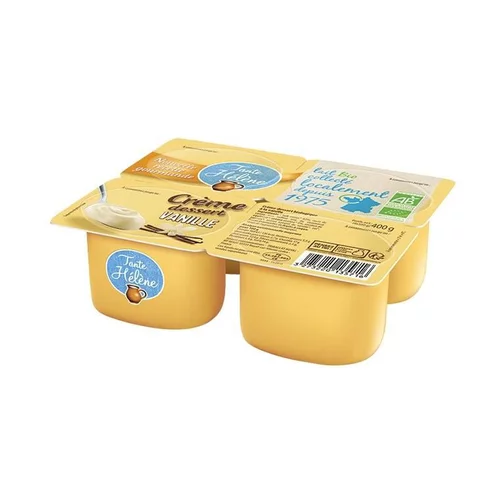 Lot de 4 desserts à la vanille bio Tante Hélène - 4 x 100 g