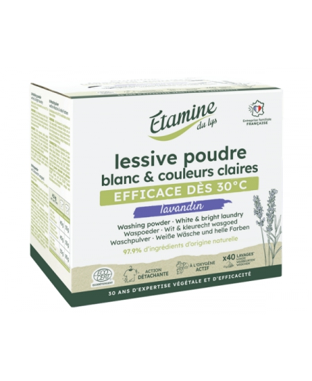 Etamine du Lys - Lessive poudre compacte Senteur Lavande - 2 kg