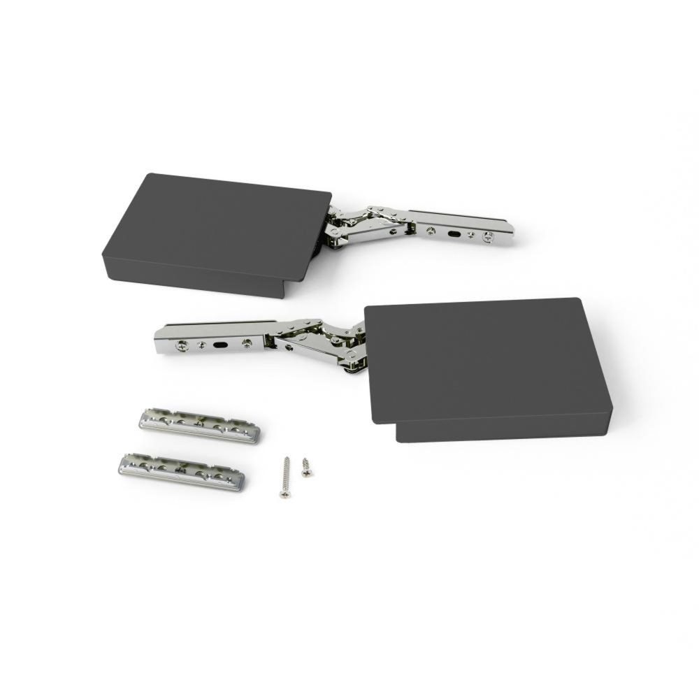 EMUCA SRL Compas pour portes relevables Altius Lift - Relevable 1840-5200 (H (high)) - Acier et plastique - Gris antracite – Matériel de jardin