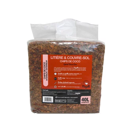 Litière et couvre-sol chips de coco Magalli 40 L