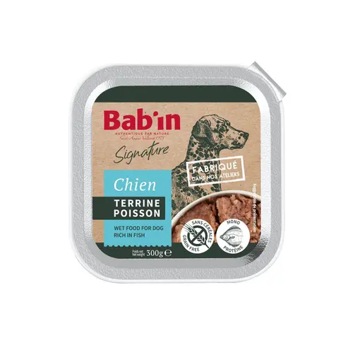Pâtée pour chien au poisson terrine Bab'in Signature - 300 g